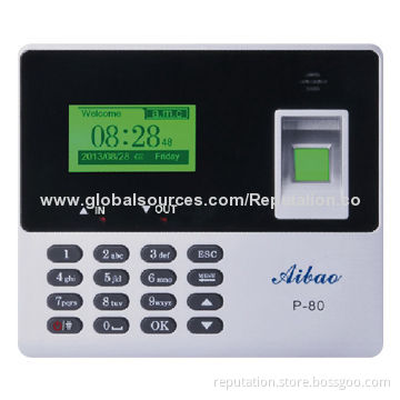 Finger Print Machine with U-disk Communication, 100-240V AC/50/60Hz Input